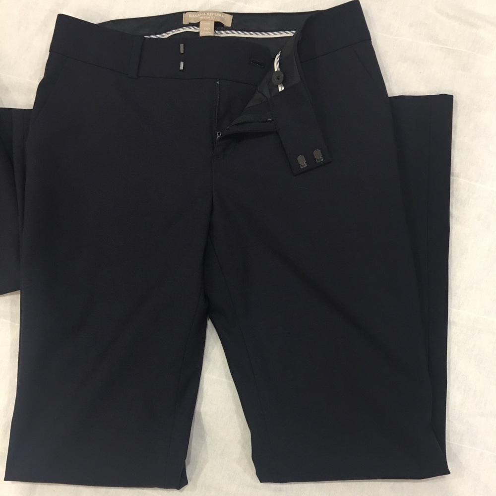 Banana republic Navy wool slacks; Martin Fit sz0P